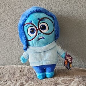 Disney Inside Out 2 Sadness Plush - Light Blue & Royal Blue